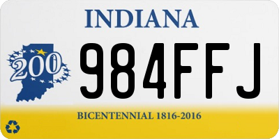 IN license plate 984FFJ