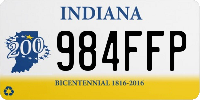 IN license plate 984FFP