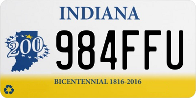 IN license plate 984FFU