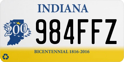 IN license plate 984FFZ