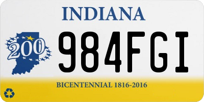 IN license plate 984FGI