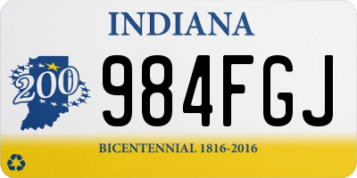 IN license plate 984FGJ