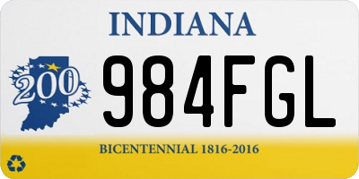 IN license plate 984FGL