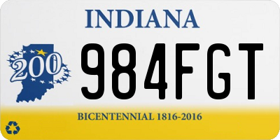 IN license plate 984FGT