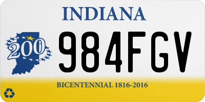 IN license plate 984FGV