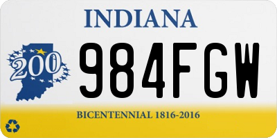 IN license plate 984FGW
