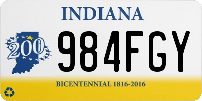 IN license plate 984FGY