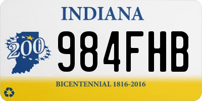 IN license plate 984FHB