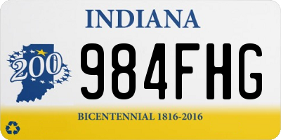 IN license plate 984FHG