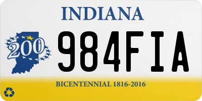 IN license plate 984FIA