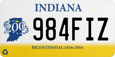 IN license plate 984FIZ