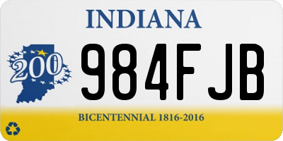 IN license plate 984FJB