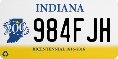 IN license plate 984FJH