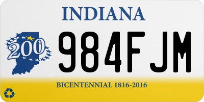 IN license plate 984FJM