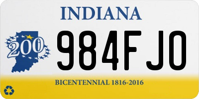 IN license plate 984FJO