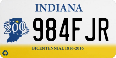 IN license plate 984FJR