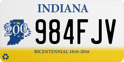 IN license plate 984FJV