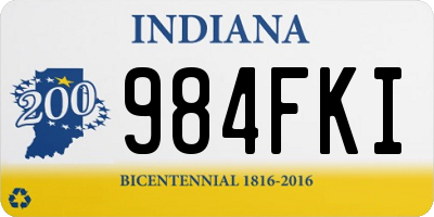 IN license plate 984FKI