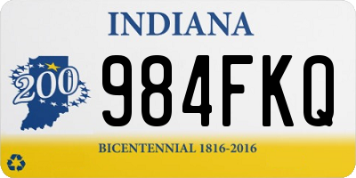 IN license plate 984FKQ