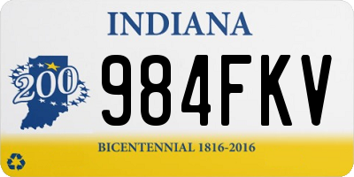 IN license plate 984FKV