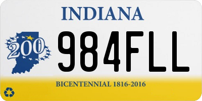 IN license plate 984FLL
