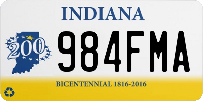 IN license plate 984FMA