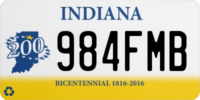 IN license plate 984FMB