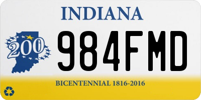 IN license plate 984FMD