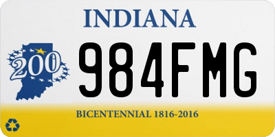 IN license plate 984FMG