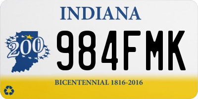 IN license plate 984FMK