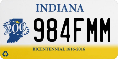 IN license plate 984FMM