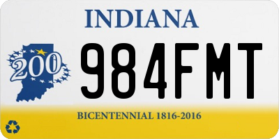 IN license plate 984FMT