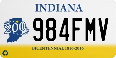 IN license plate 984FMV