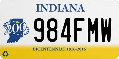 IN license plate 984FMW