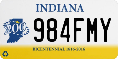 IN license plate 984FMY