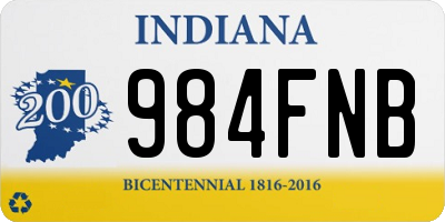 IN license plate 984FNB