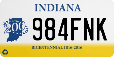 IN license plate 984FNK