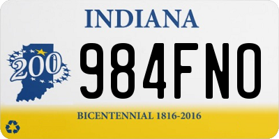 IN license plate 984FNO