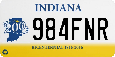 IN license plate 984FNR