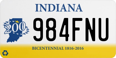 IN license plate 984FNU