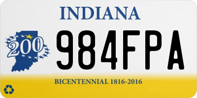IN license plate 984FPA