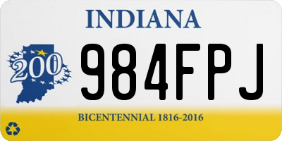 IN license plate 984FPJ