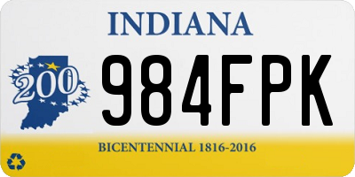 IN license plate 984FPK