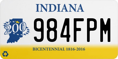 IN license plate 984FPM