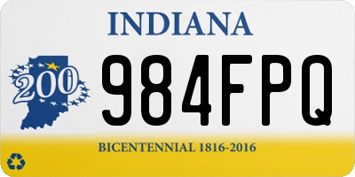 IN license plate 984FPQ