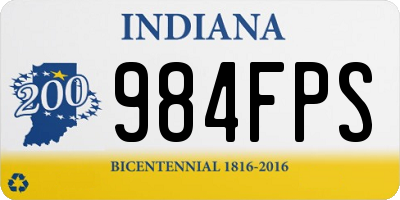 IN license plate 984FPS