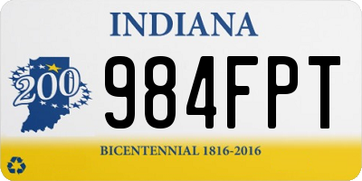 IN license plate 984FPT