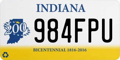 IN license plate 984FPU