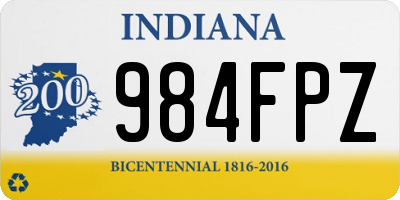 IN license plate 984FPZ