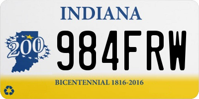 IN license plate 984FRW